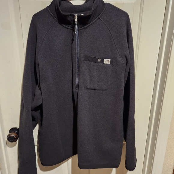The North Face Gordon Lyons 1/4 Zip Pullover Sweater Fleece Jacket Black XL - Picture 5 of 13